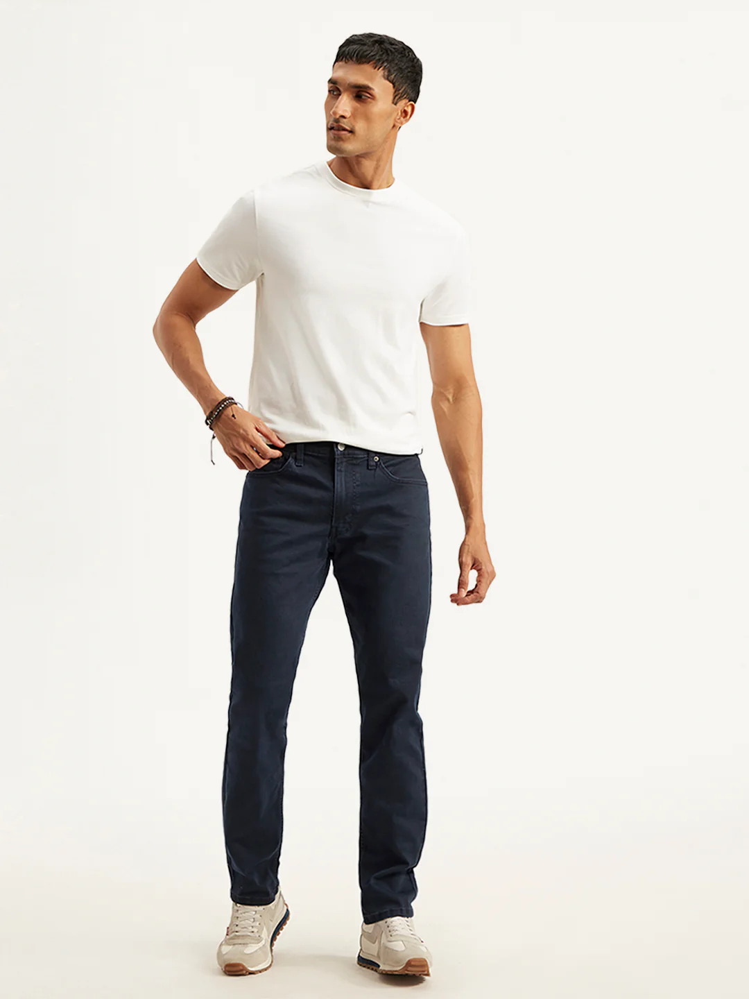 Men's 511 Dark Blue Slim Fit Mid Rise Jeans