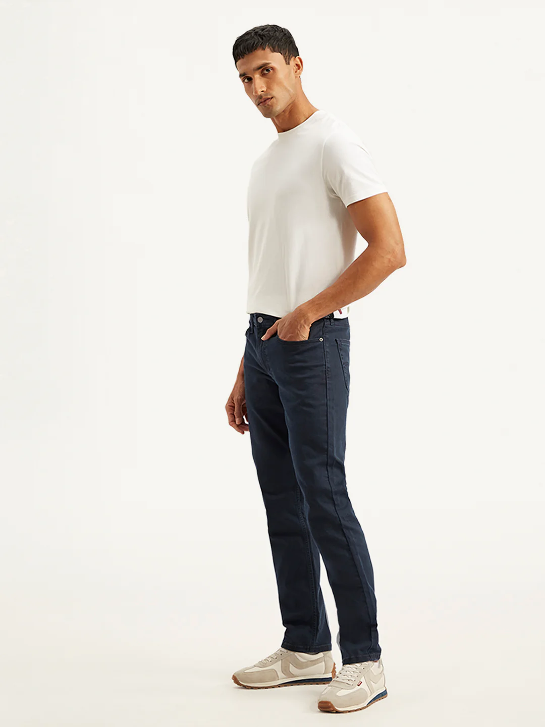 Men's 511 Dark Blue Slim Fit Mid Rise Jeans - Image 5