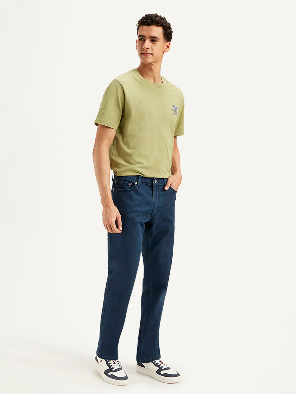 Men's 511 Dark Blue Slim Fit Mid Rise Jeans - Image 6
