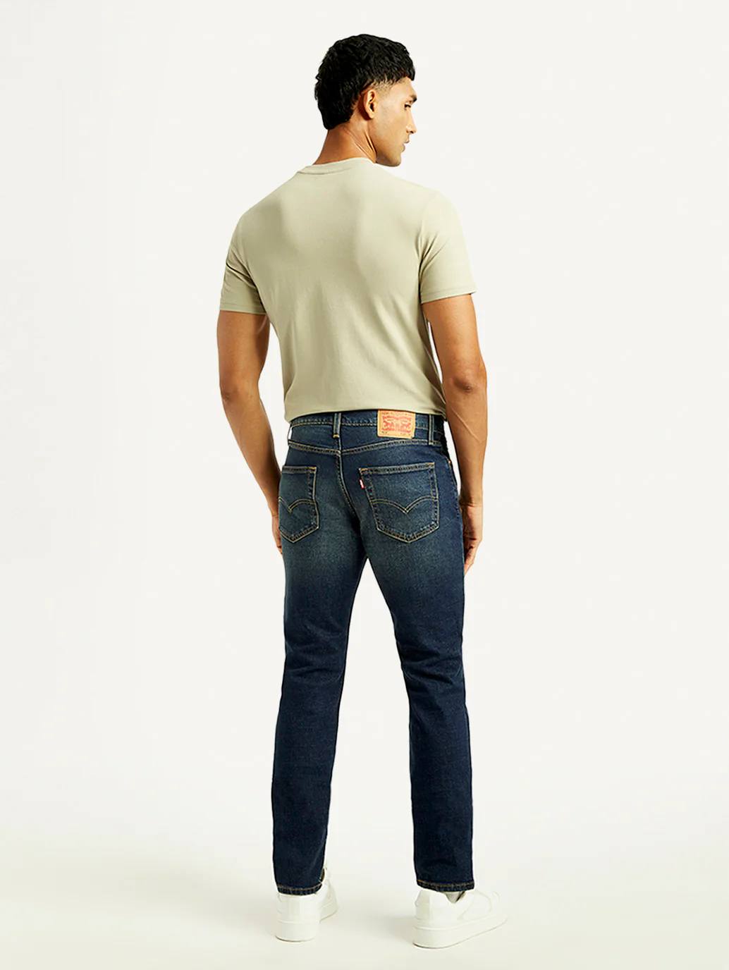 Men's 511 Dark Blue Slim Fit Mid Rise Jeans - Image 3