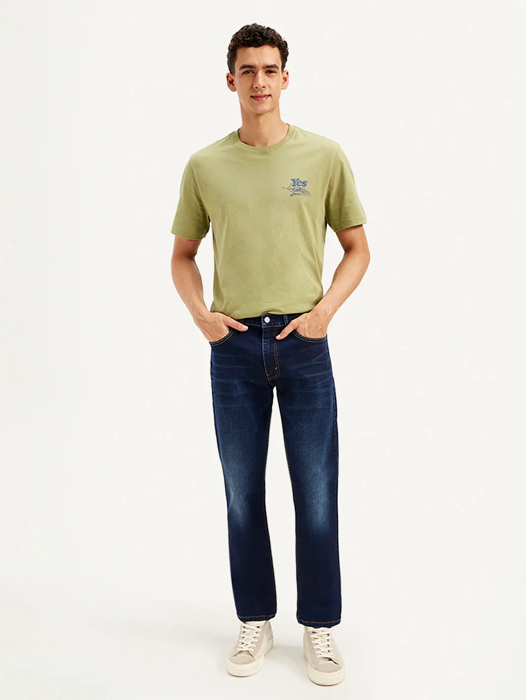 Men's 511 Dark Blue Slim Fit Mid Rise Jeans