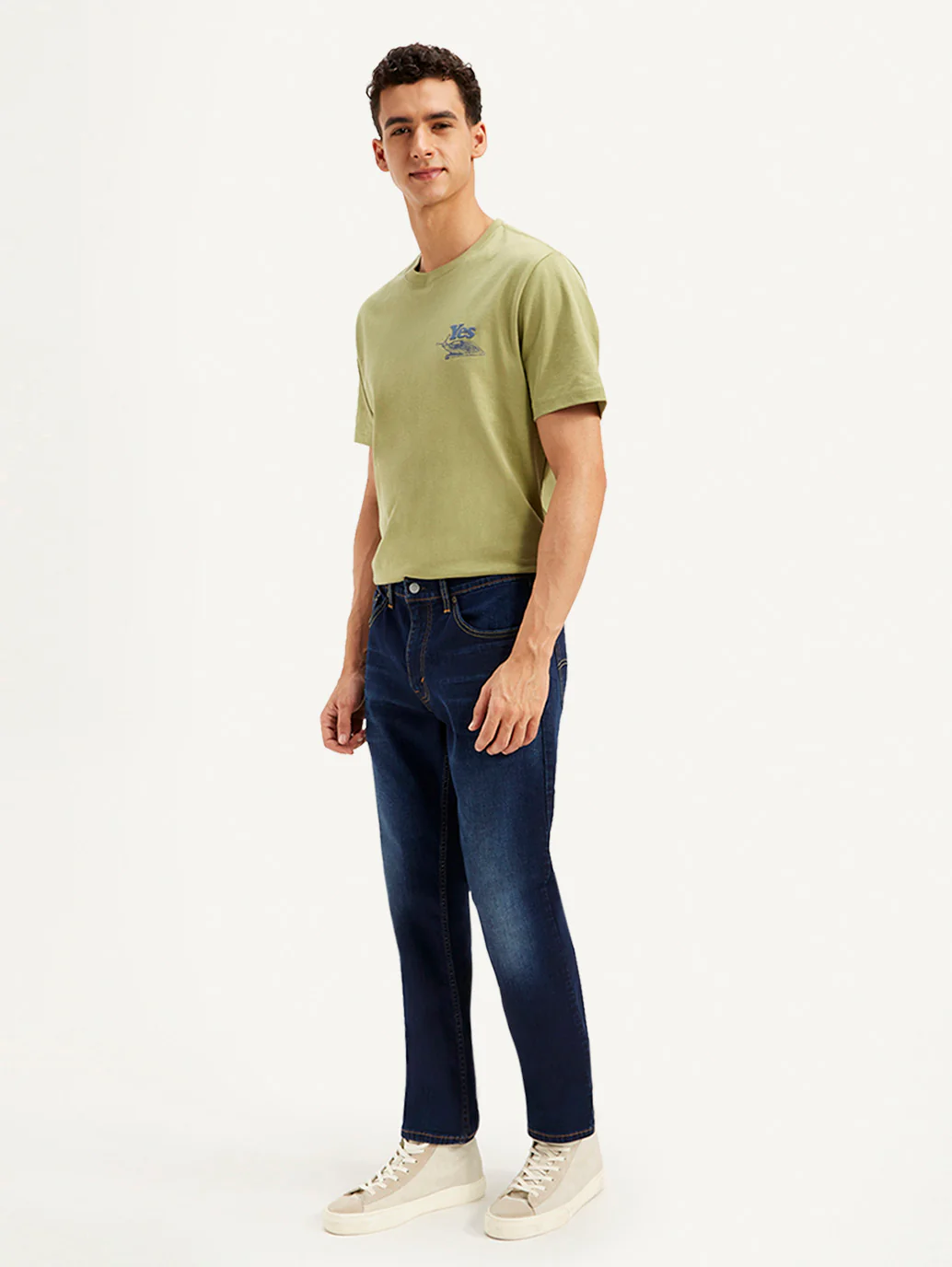 Men's 511 Dark Blue Slim Fit Mid Rise Jeans - Image 2