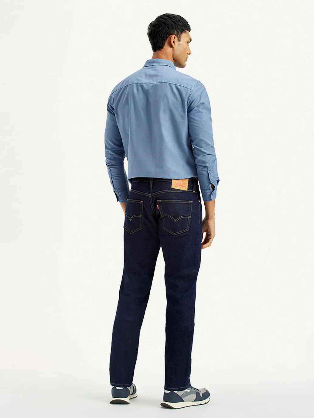Men's 511 Dark Blue Slim Fit Mid Rise Jeans - Image 3