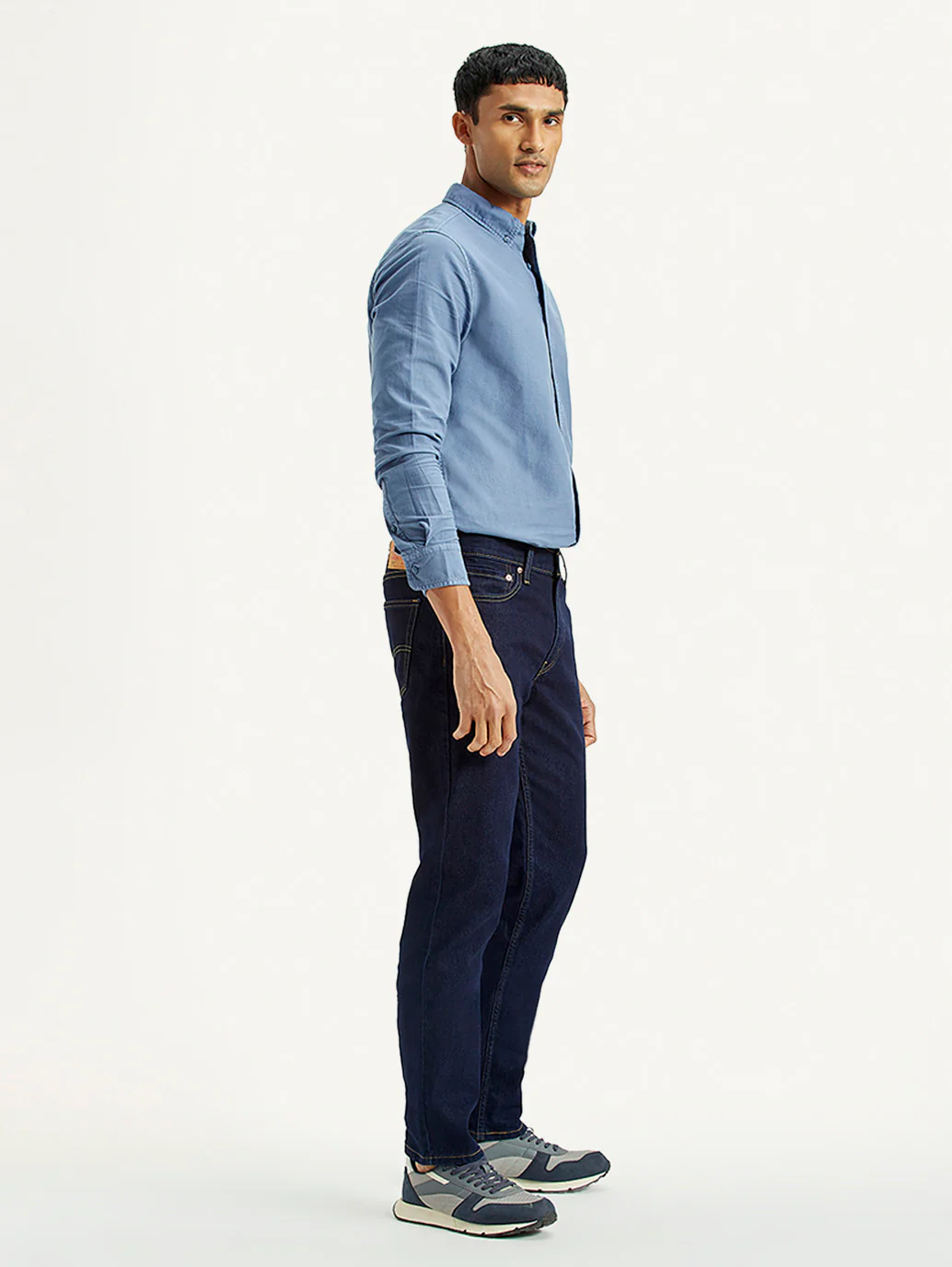 Men's 511 Dark Blue Slim Fit Mid Rise Jeans - Image 6