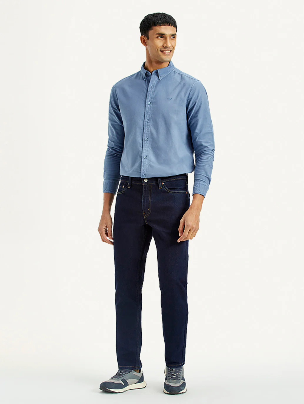 Men's 511 Dark Blue Slim Fit Mid Rise Jeans - Image 7