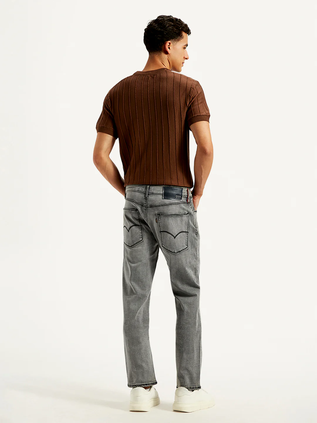 Men's Redloop 511 Grey Slim Fit Innovation Stretch Jeans - Image 3