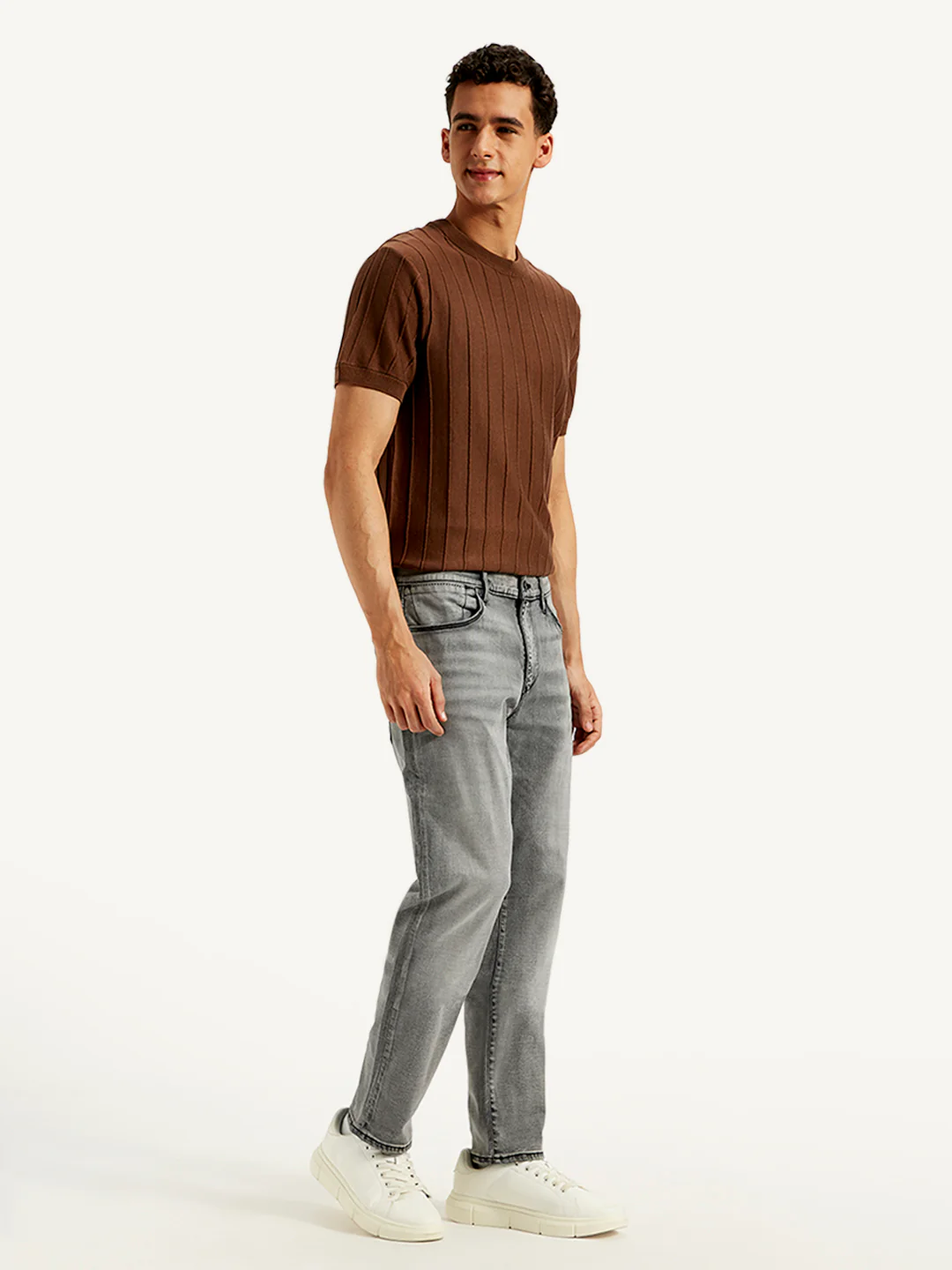 Men's Redloop 511 Grey Slim Fit Innovation Stretch Jeans - Image 5