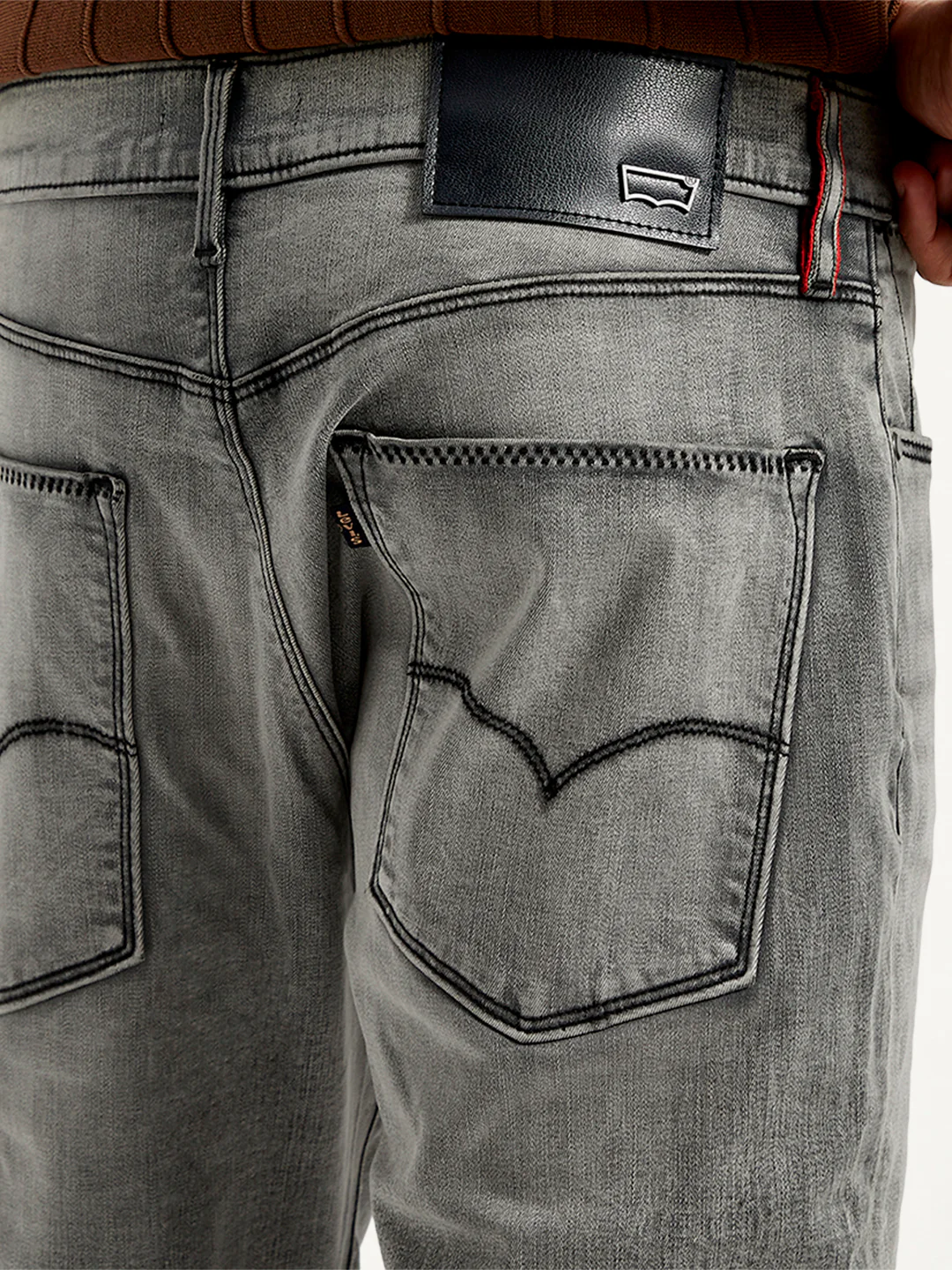Men's Redloop 511 Grey Slim Fit Innovation Stretch Jeans - Image 6
