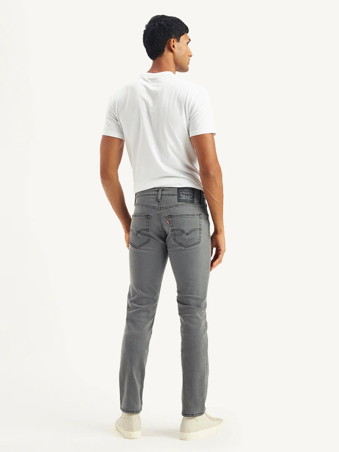 Men's 511 Light Grey Slim Fit Mid Rise Jeans - Image 2