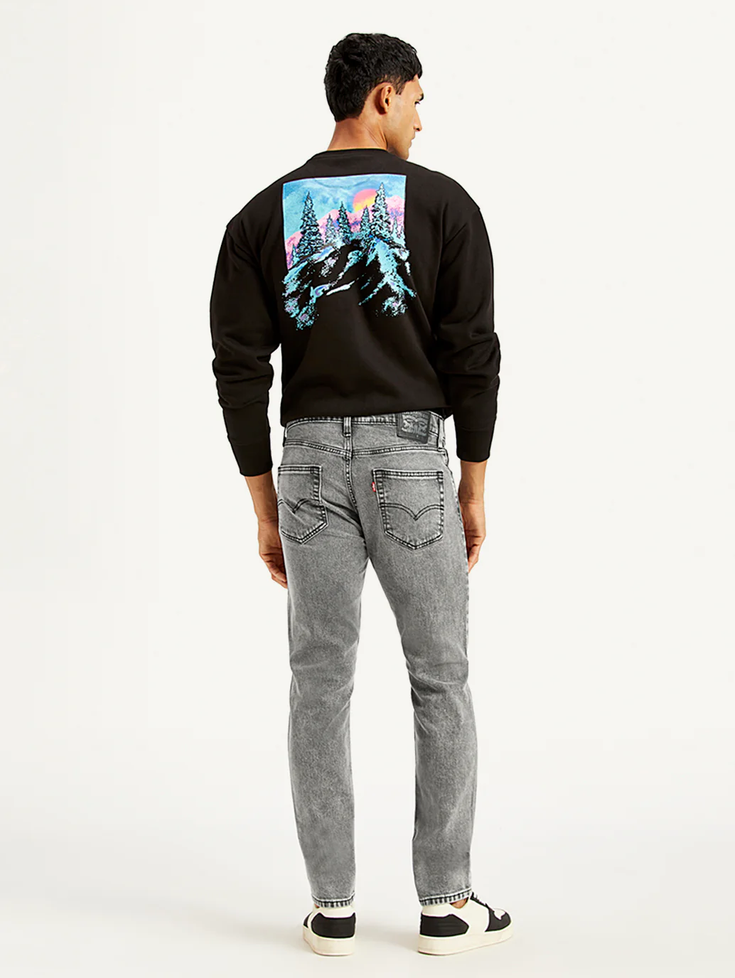 Men's 511 Grey Slim Fit Mid Rise Jeans - Image 3