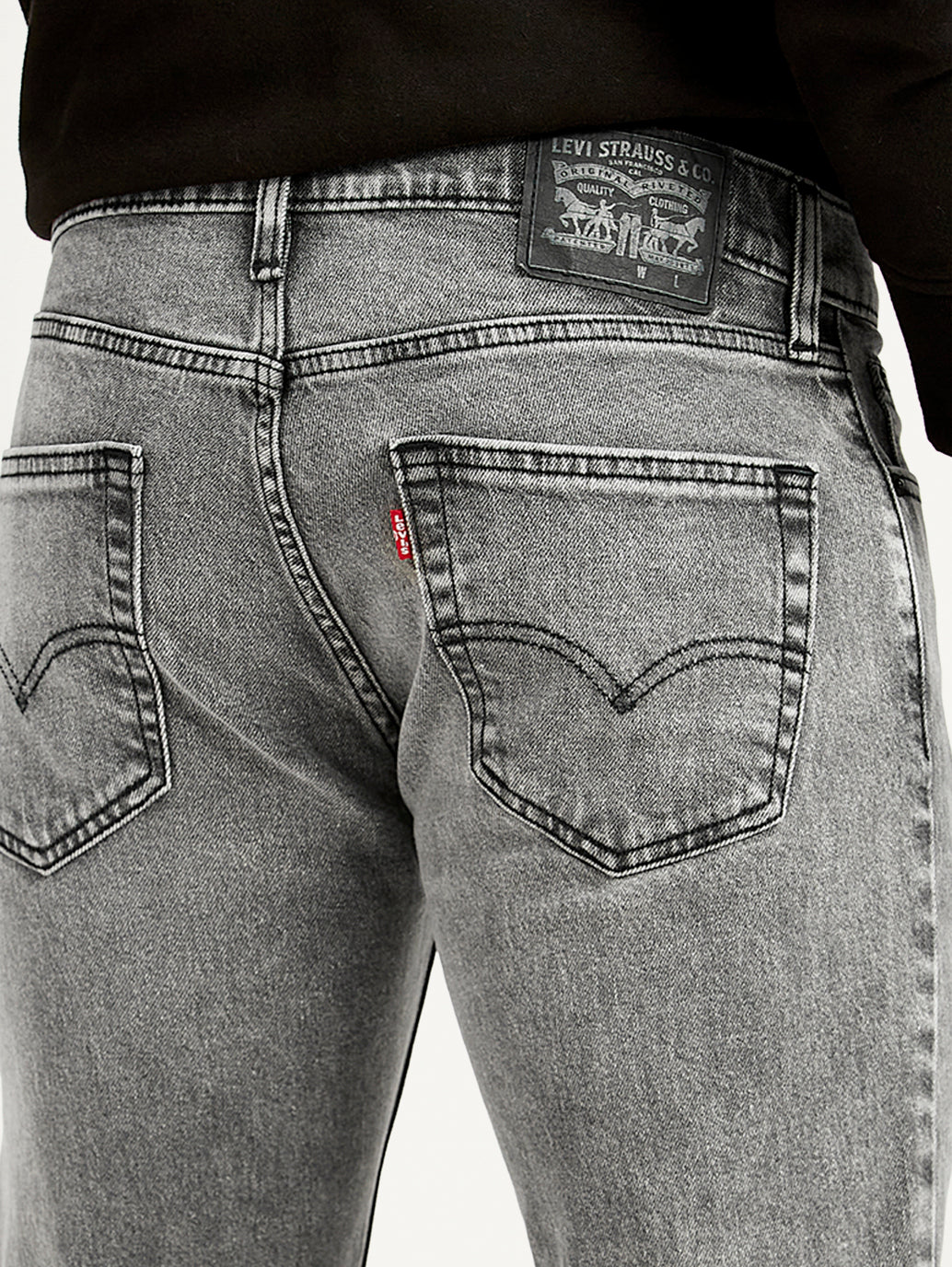 Men's 511 Grey Slim Fit Mid Rise Jeans - Image 5