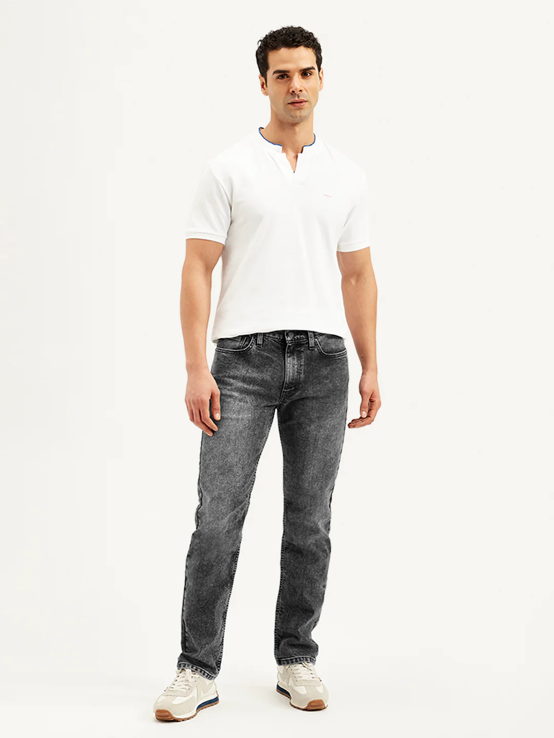 Men's 511 Grey Slim Fit Mid Rise Jeans - Image 2