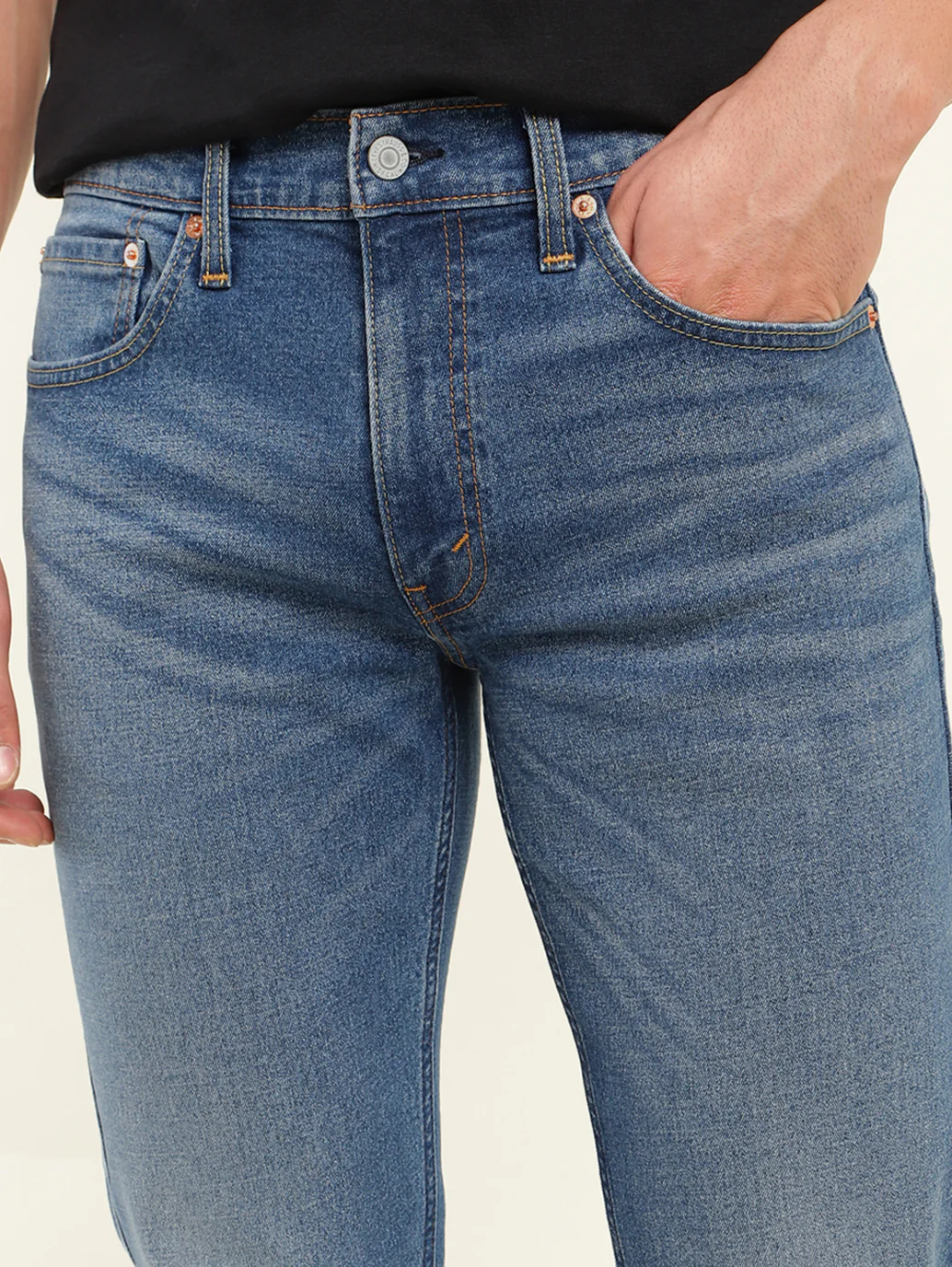 Men's 511 Blue Slim Fit Mid Rise Jeans - Image 6