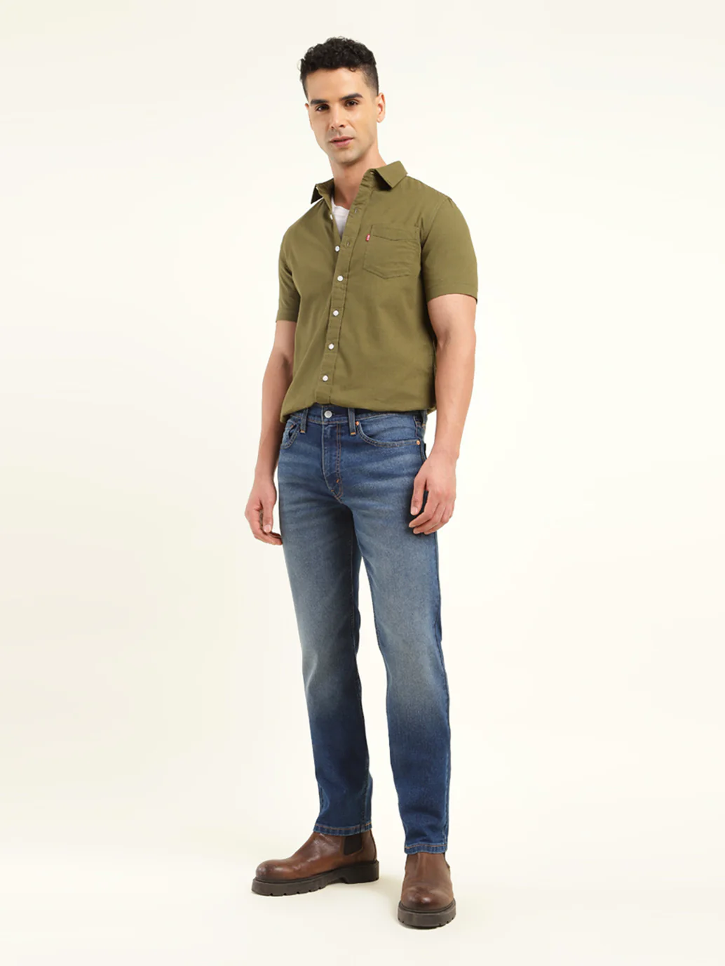 Men's 511 Blue Slim Fit Mid Rise Jeans