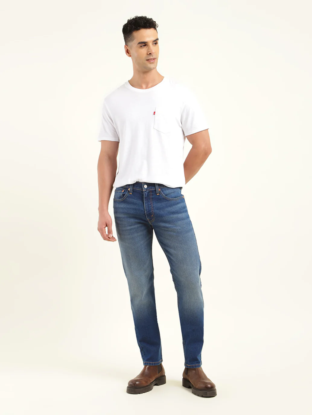 Men's 511 Blue Slim Fit Mid Rise Jeans - Image 2