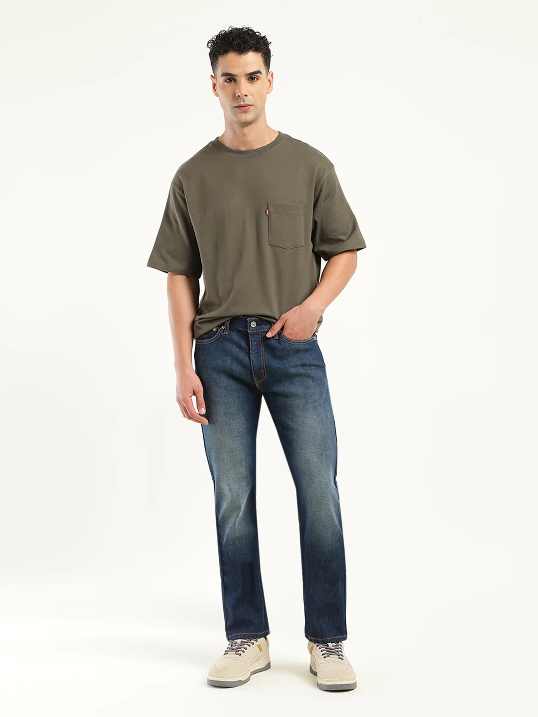 Men's 511 Blue Slim Fit Mid Rise Jeans
