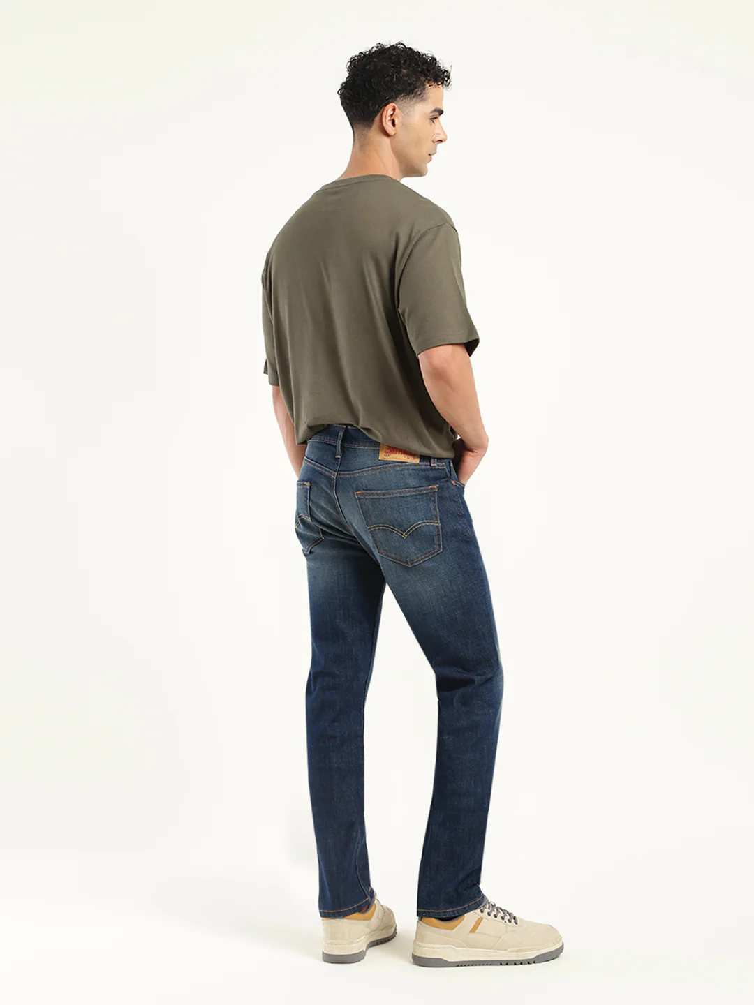 Men's 511 Blue Slim Fit Mid Rise Jeans - Image 2