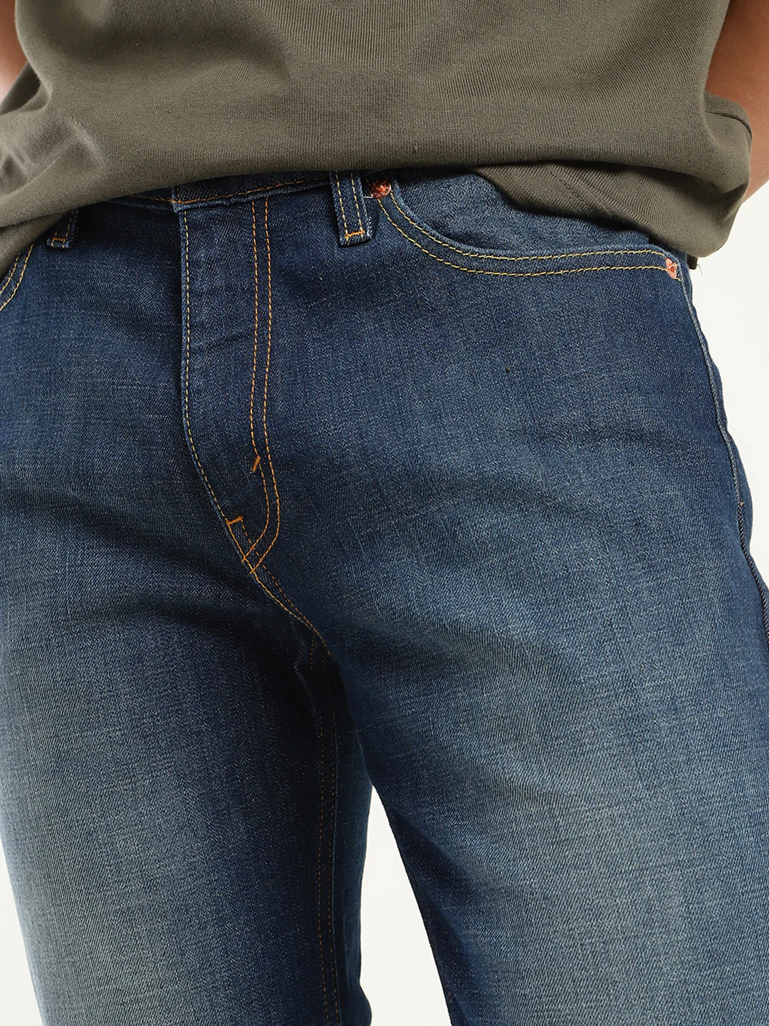 Men's 511 Blue Slim Fit Mid Rise Jeans - Image 3