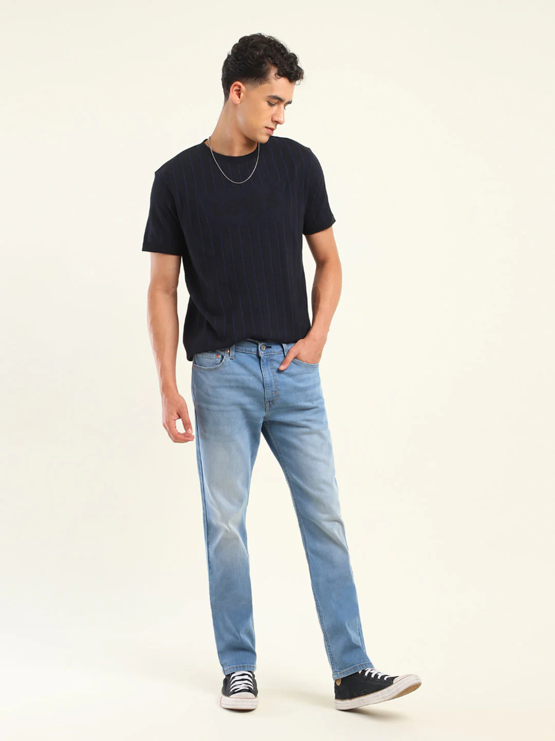 Men's 511 Blue Slim Fit Mid Rise Jeans - Image 2