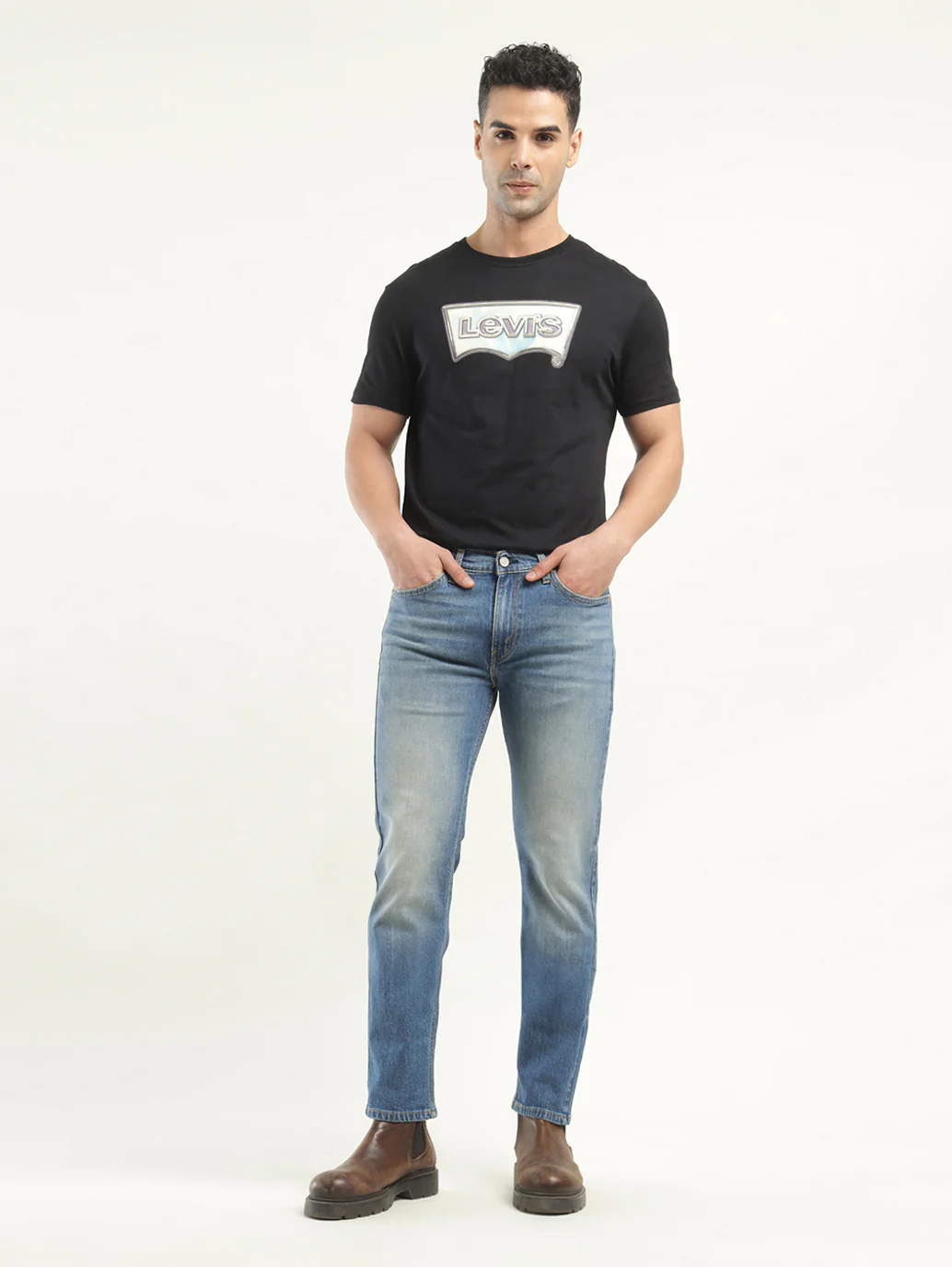 Men's 511 Indigo Slim Fit Mid Rise Jeans - Image 2