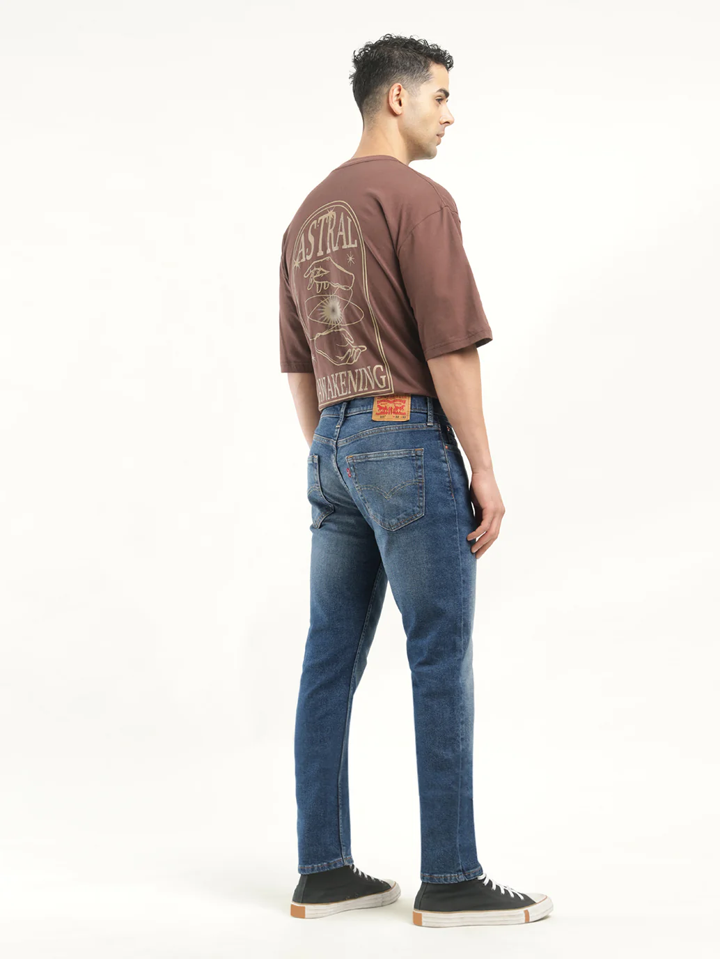 Men's 511 Indigo Slim Fit Mid Rise Jeans - Image 3