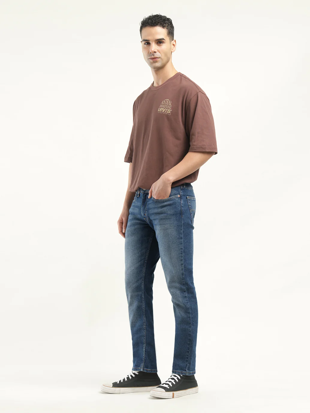 Men's 511 Indigo Slim Fit Mid Rise Jeans - Image 6