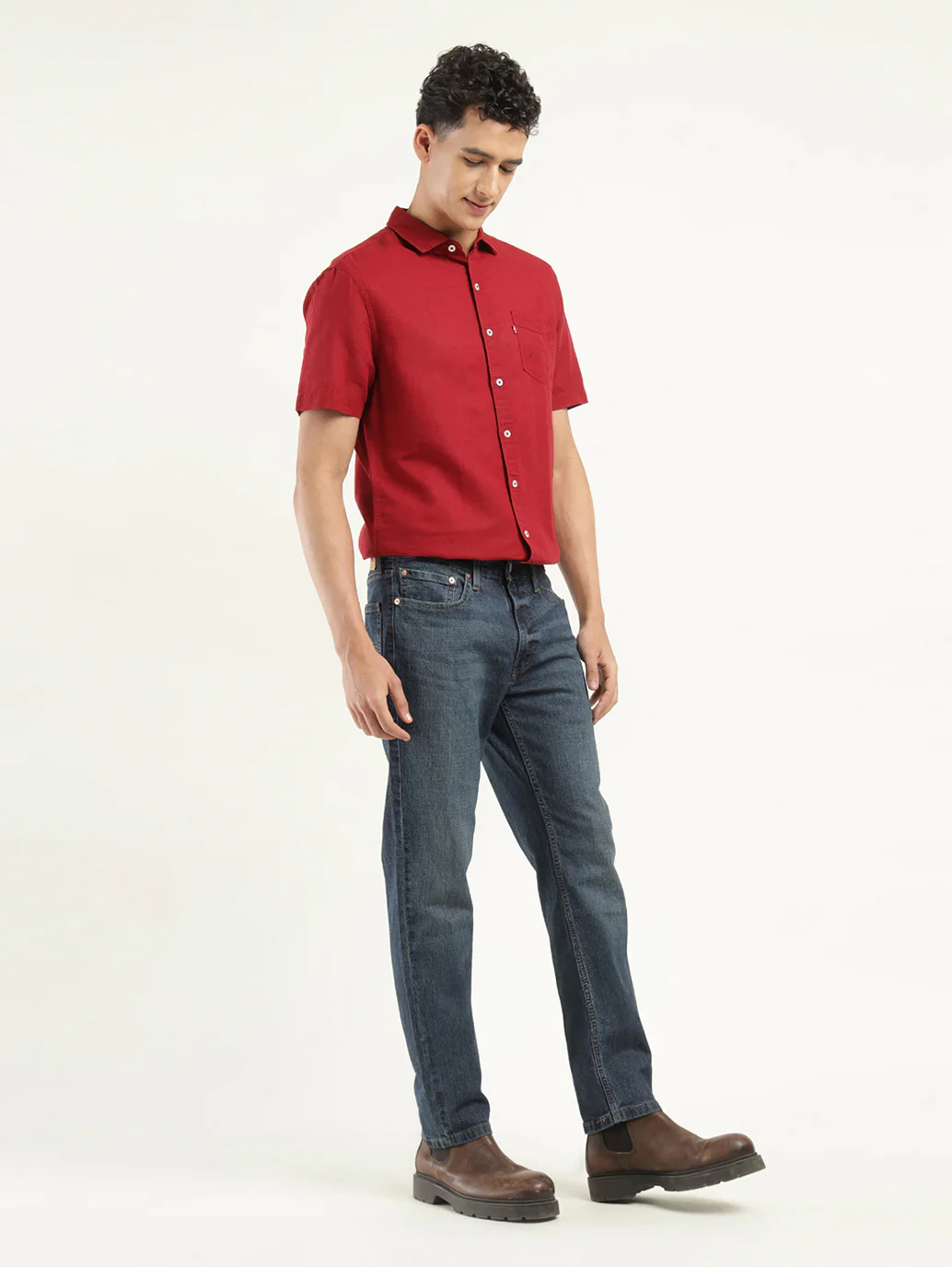 Men's 511 Indigo Slim Fit Mid Rise Jeans - Image 6