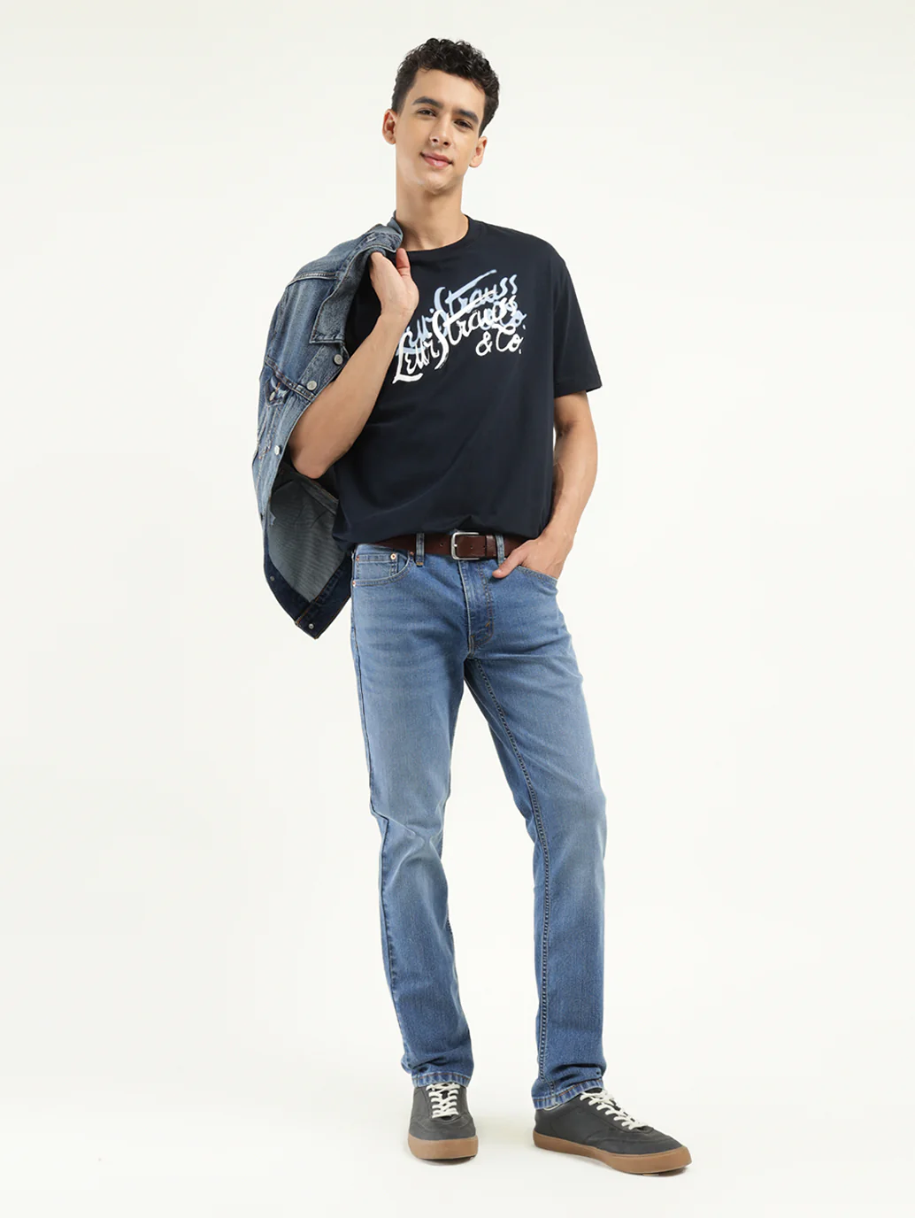 Men's 511 Indigo Slim Fit Mid Rise Jeans