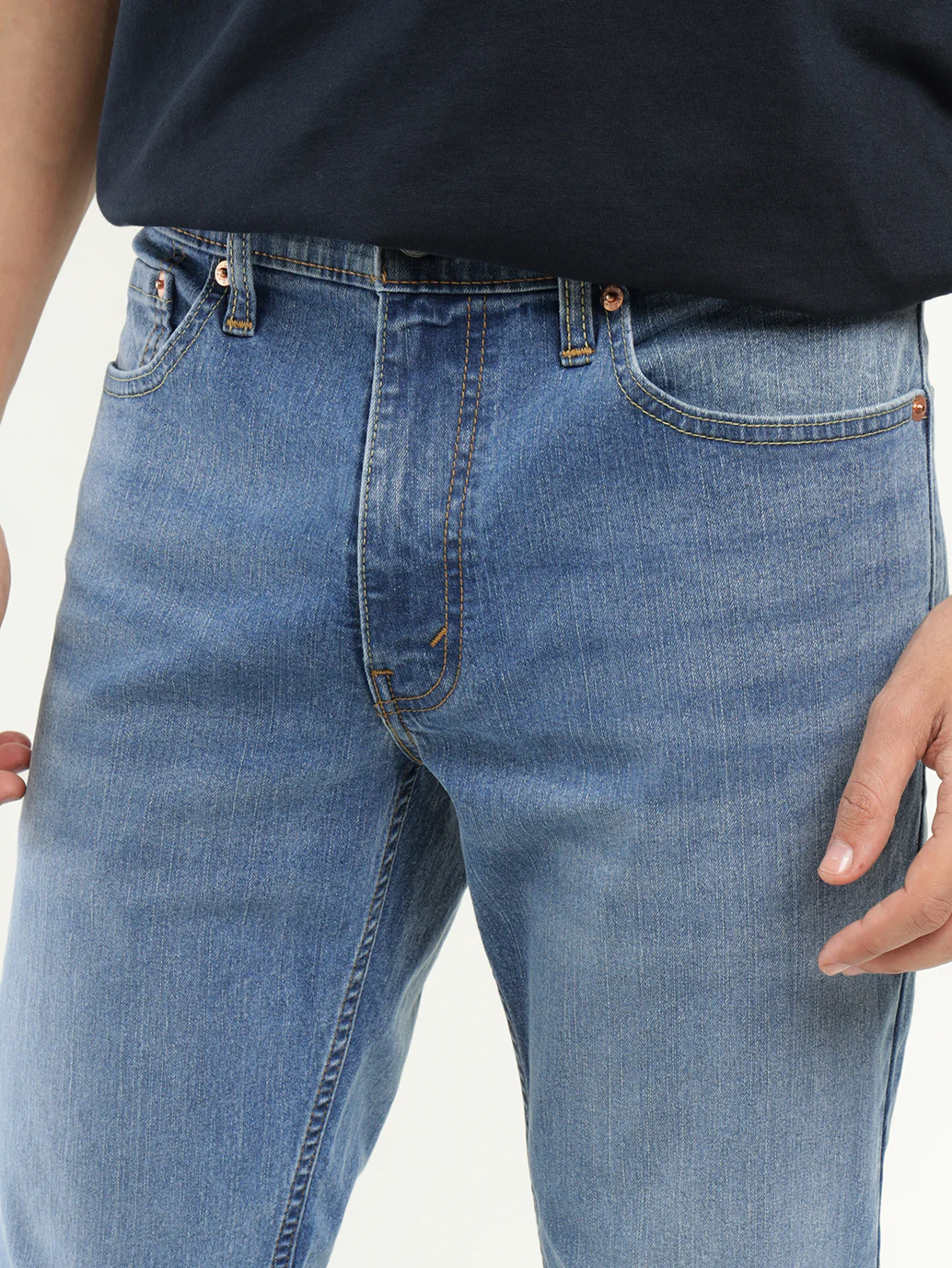 Men's 511 Indigo Slim Fit Mid Rise Jeans - Image 5