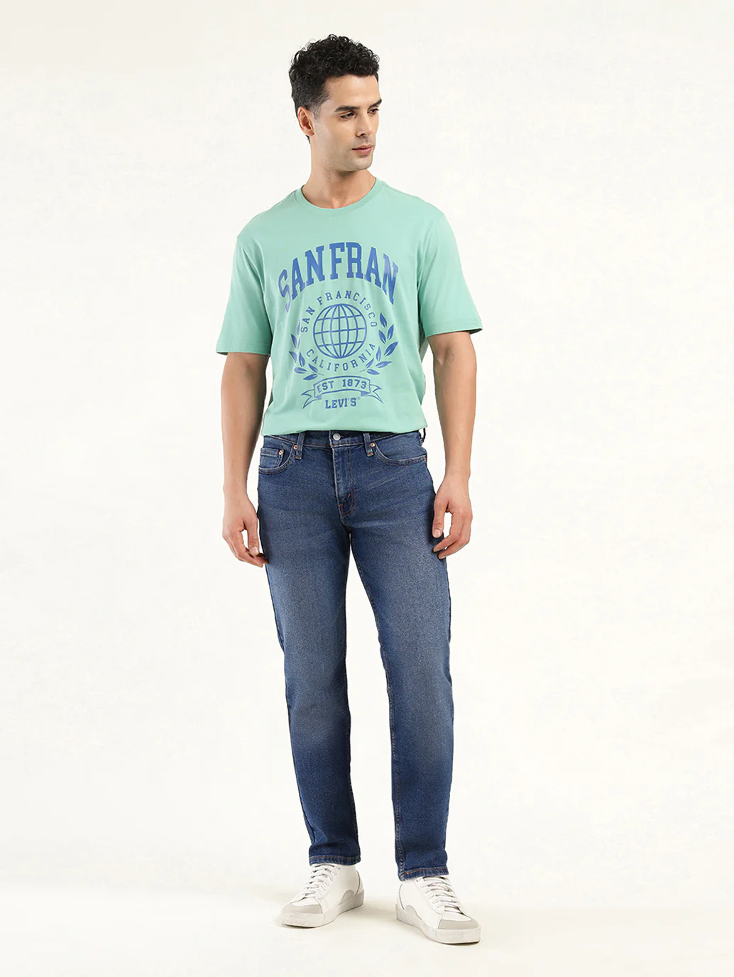 Men's 511 Indigo Slim Fit Mid Rise Jeans - Image 2
