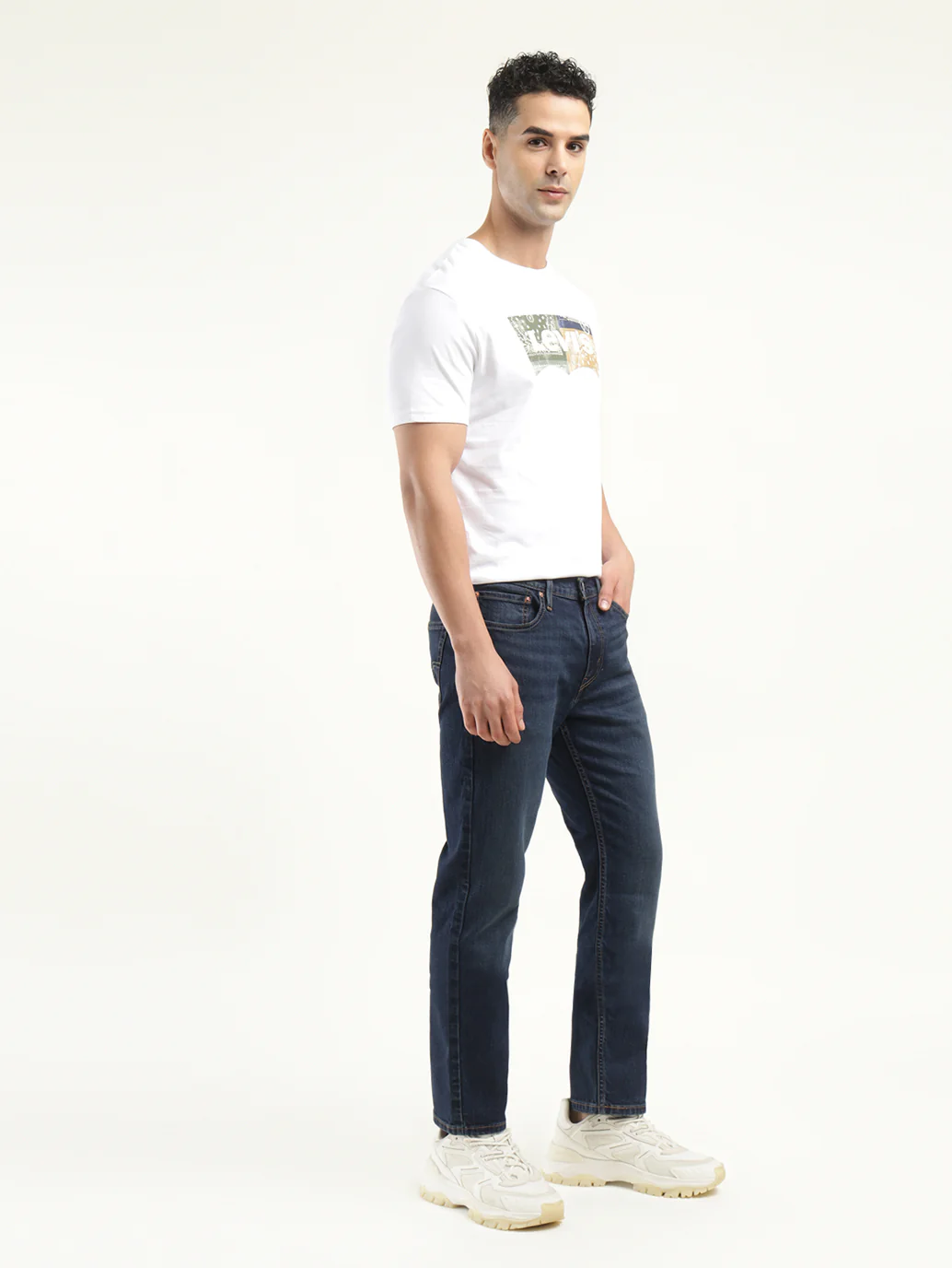 Men's 511 Indigo Slim Fit Mid Rise Jeans - Image 6