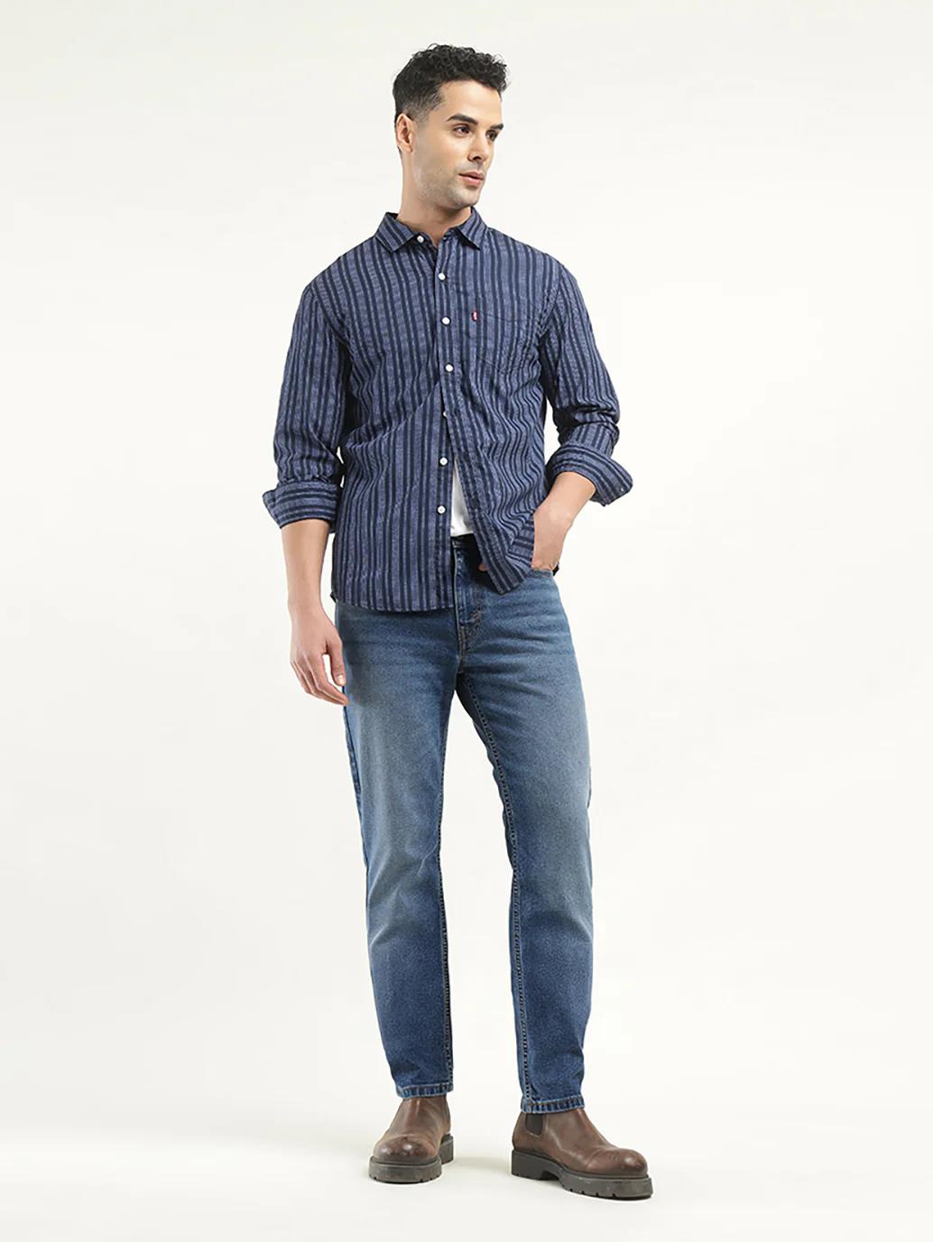 Men's 511 Indigo Slim Fit Mid Rise Jeans