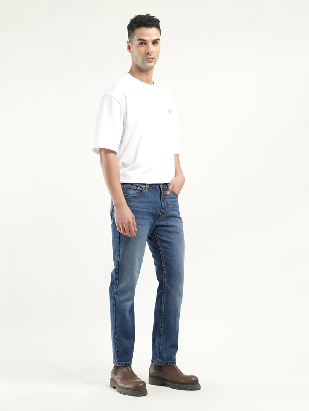 Men's 511 Indigo Slim Fit Mid Rise Jeans - Image 5