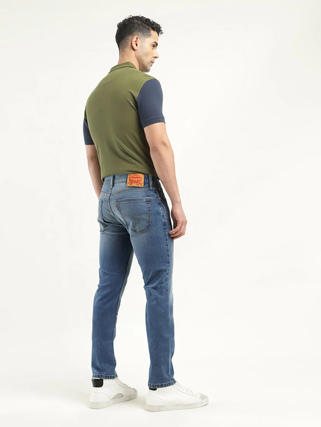 Men's 511 Indigo Slim Fit Mid Rise Jeans - Image 3