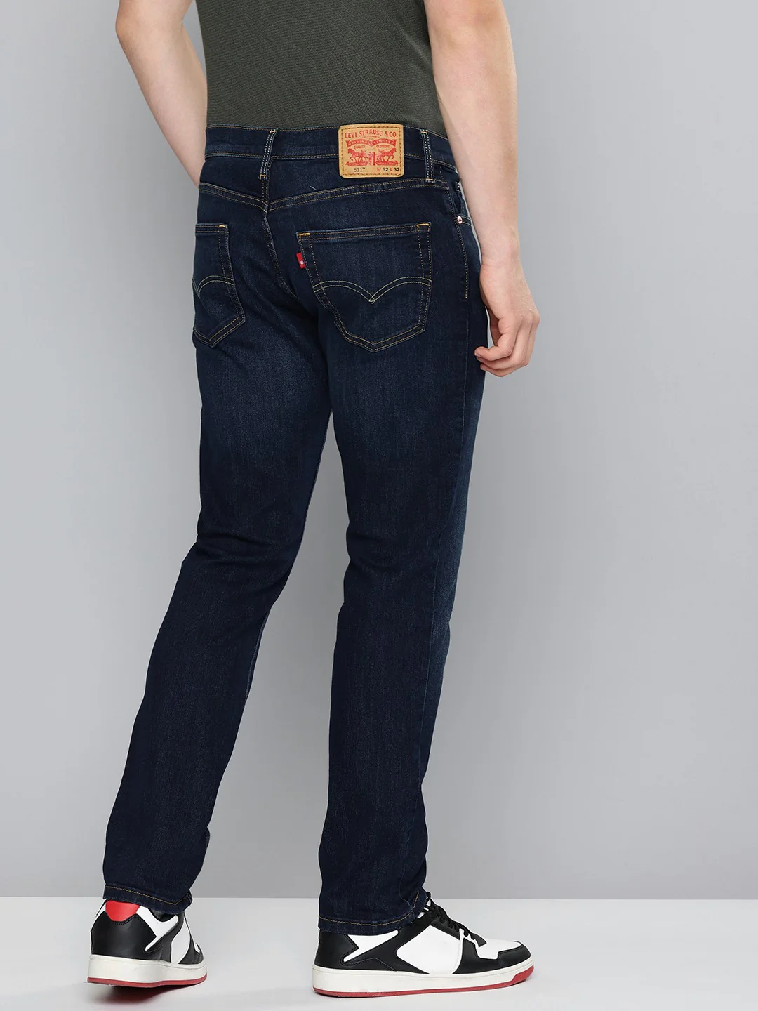 Men's 511 Indigo Slim Fit Mid Rise Jeans - Image 5