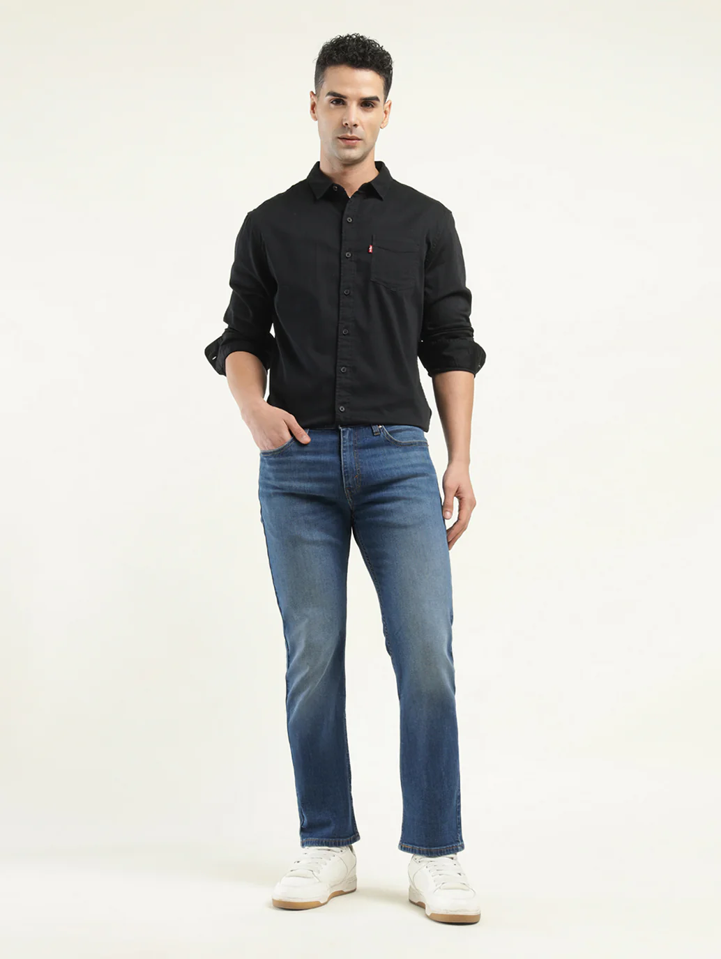 Men's 511 Indigo Slim Fit Mid Rise Jeans - Image 2