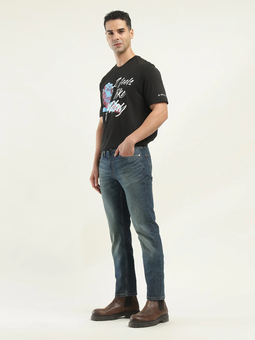 Men's 511 Indigo Slim Fit Mid Rise Jeans - Image 3