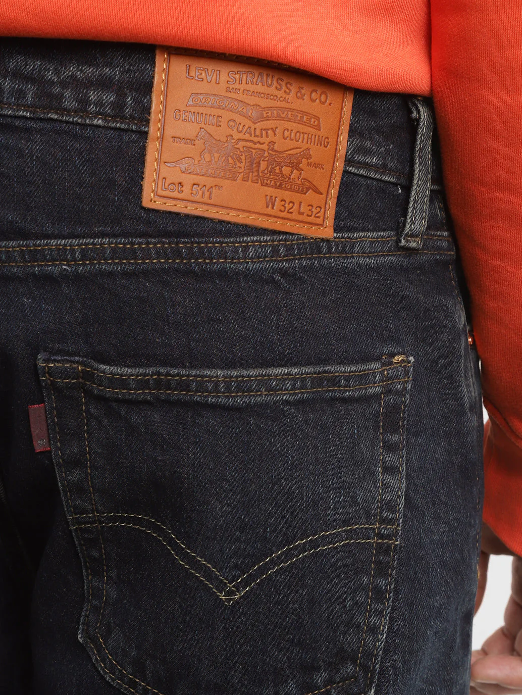 Men's 511 Indigo Slim Fit Mid Rise Jeans - Image 6