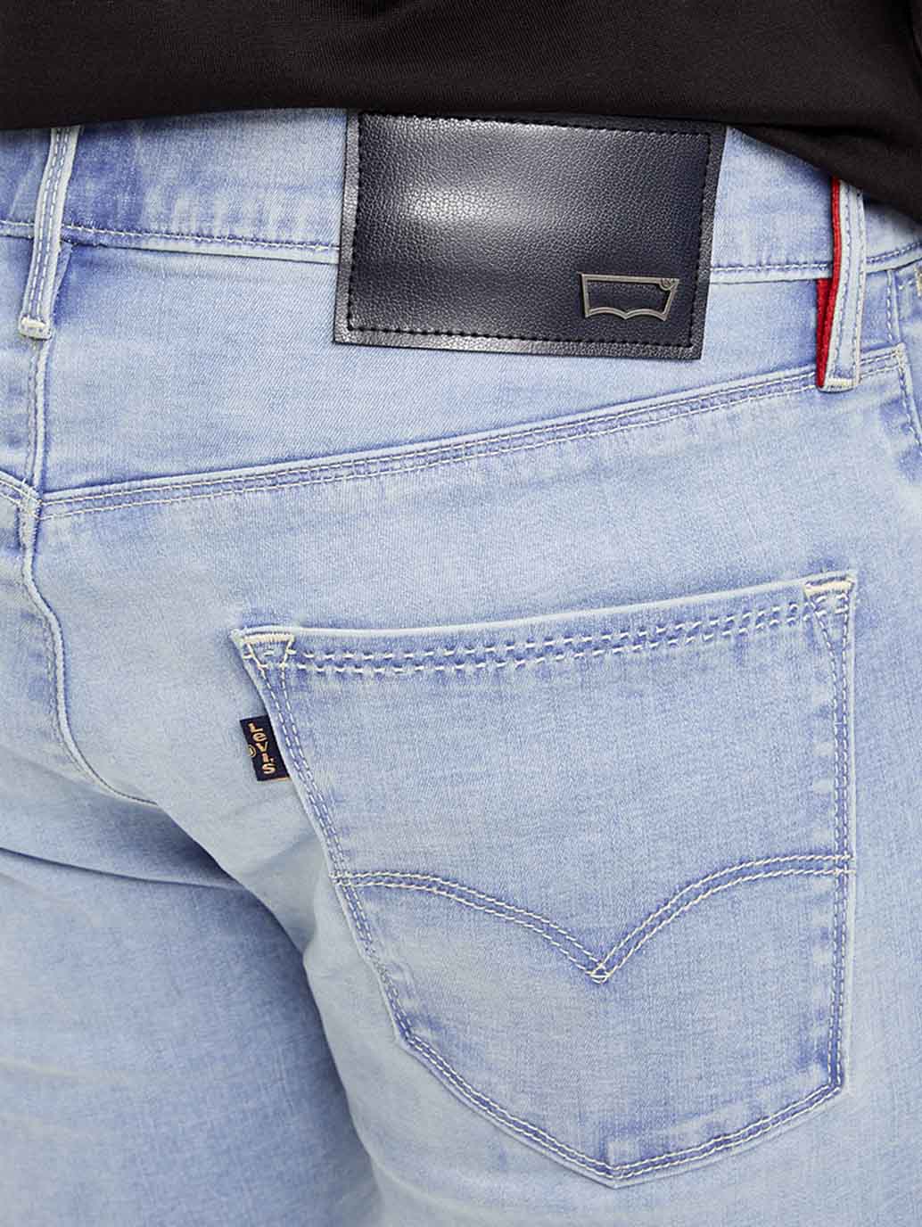 Men's Redloop 511 Light Blue Slim Fit Mid Rise Jeans - Image 5