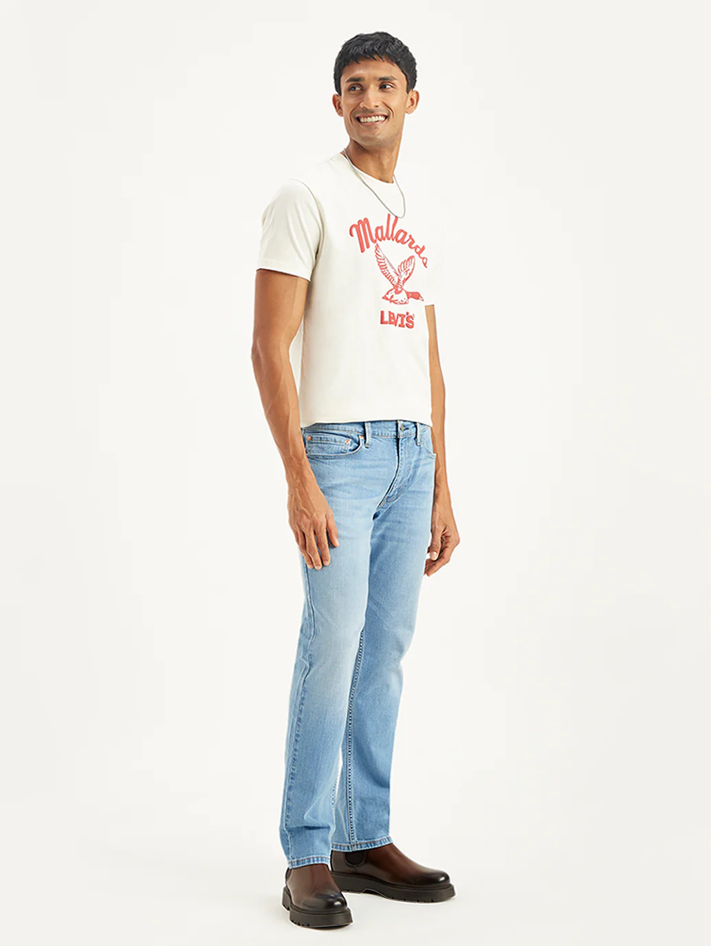Men's 511 Light Blue Slim Fit Mid Rise Jeans - Image 6