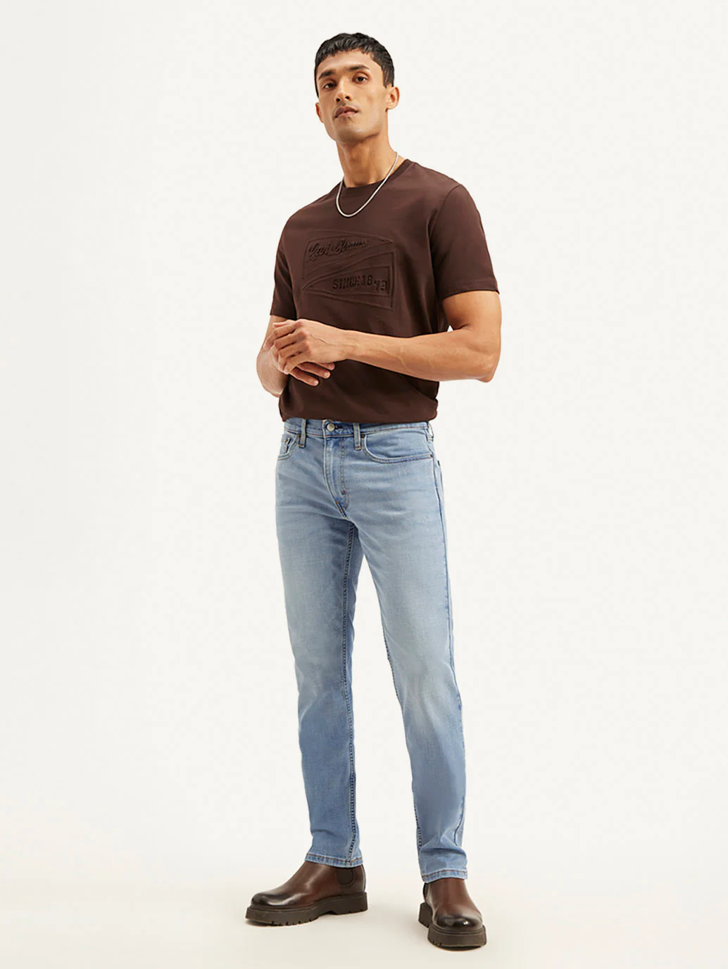 Men's 511 Light Blue Slim Fit Mid Rise Jeans