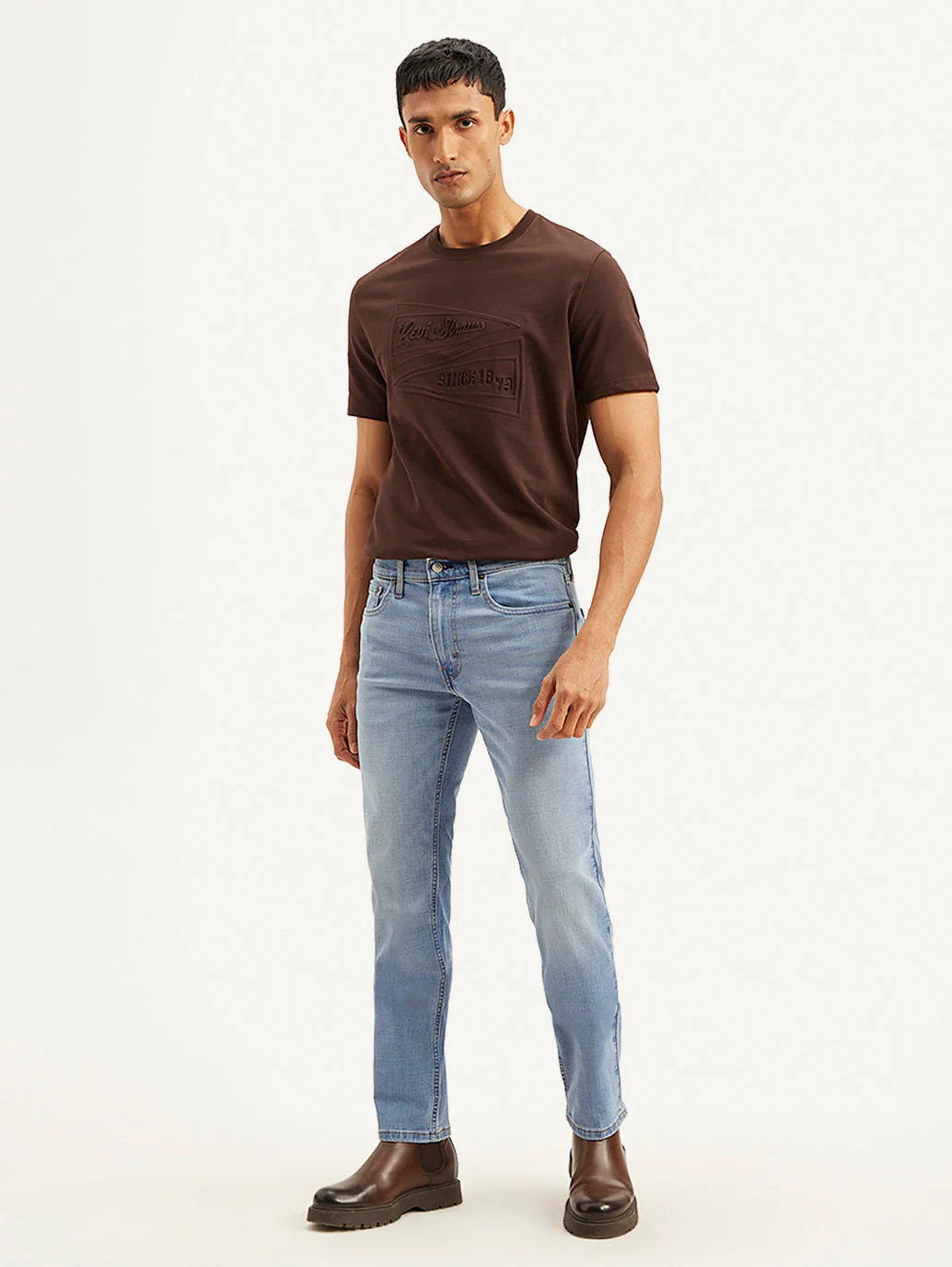 Men's 511 Light Blue Slim Fit Mid Rise Jeans - Image 2