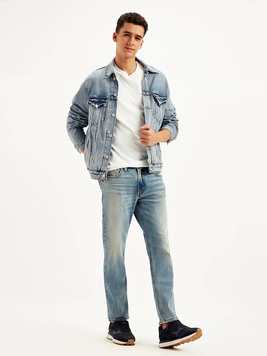 Men's 511 Light Blue Slim Fit Mid Rise Jeans - Image 6