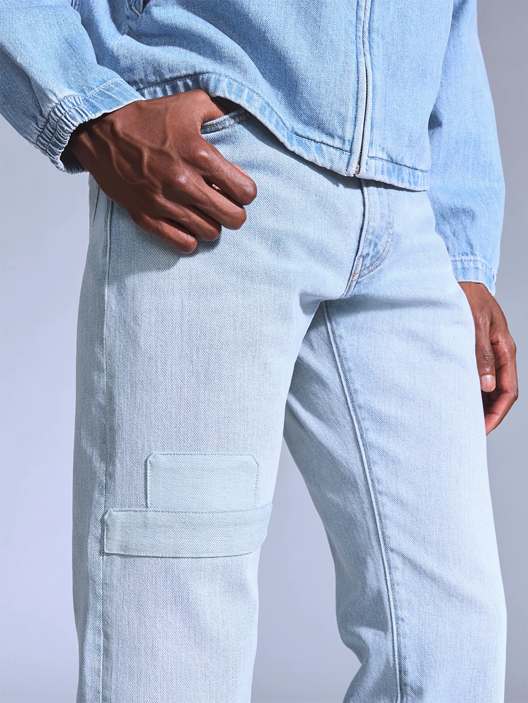 Men's 511 Light Blue Slim Fit Mid Rise Jeans - Image 5