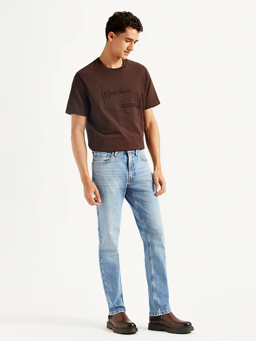 Men's 511 Light Blue Slim Fit Mid Rise Jeans - Image 6
