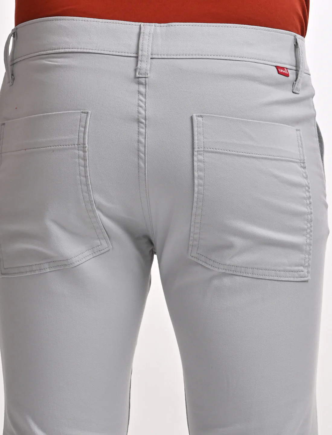 Men's 511 Slim Fit Light Grey Cargo Trousers - Image 7