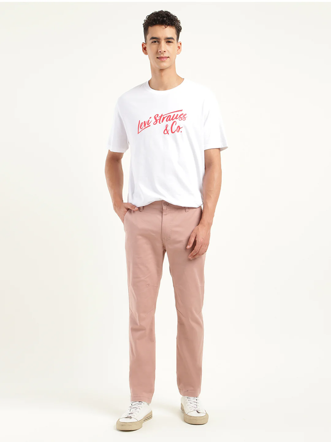 Men's 511 Slim Fit Light Pink Cargo Trousers - Image 2