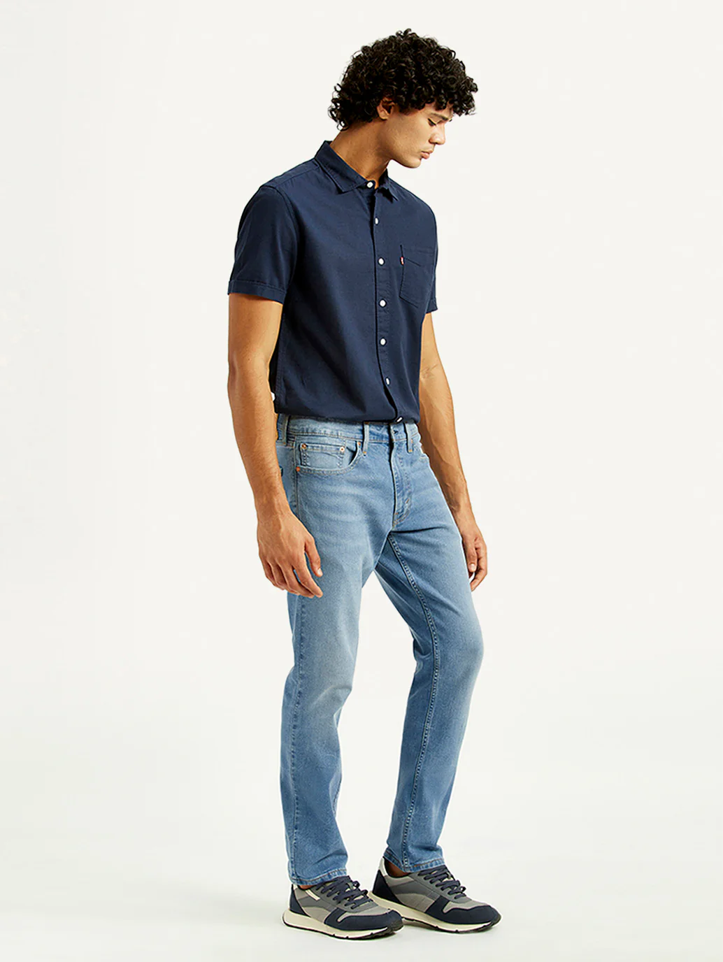 Men's 511 Med Indigo Slim Fit Mid Rise Jeans - Image 7
