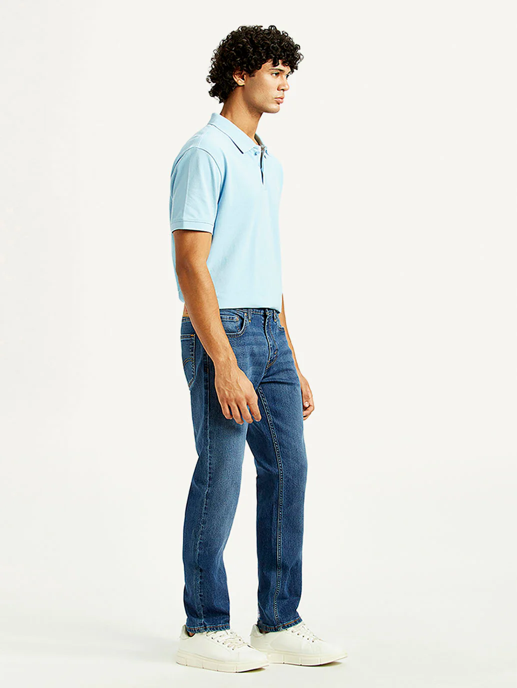 Men's 511 Med Indigo Slim Fit Mid Rise Jeans - Image 7