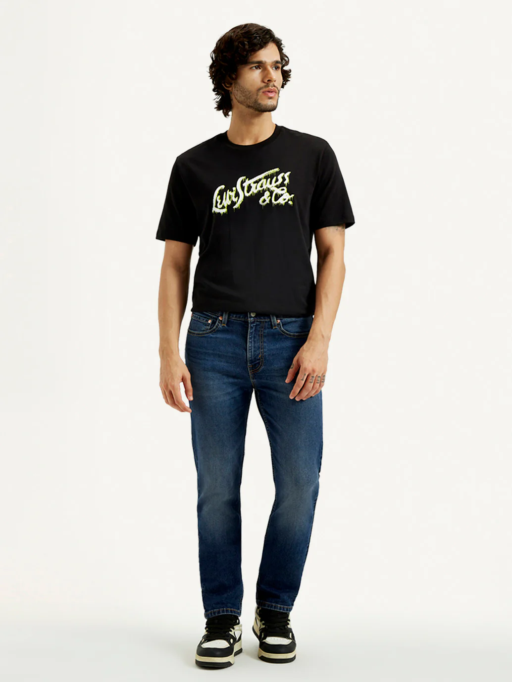 Men's 511 Dark Indigo Slim Fit Mid Rise Jeans - Image 7